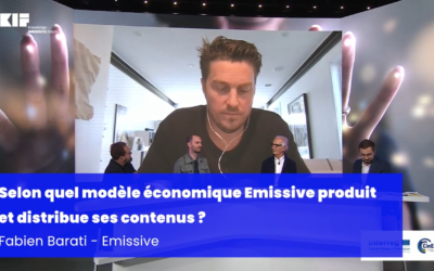 Selon quel modèle économique Emissive produit et distribue ses contenus ?